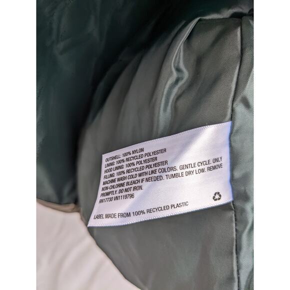 Ava Viv Puffer Jacket Short 2X Plus Winter Hood Coat Faux Fur Full Zip Silver - Picture 5 of 9